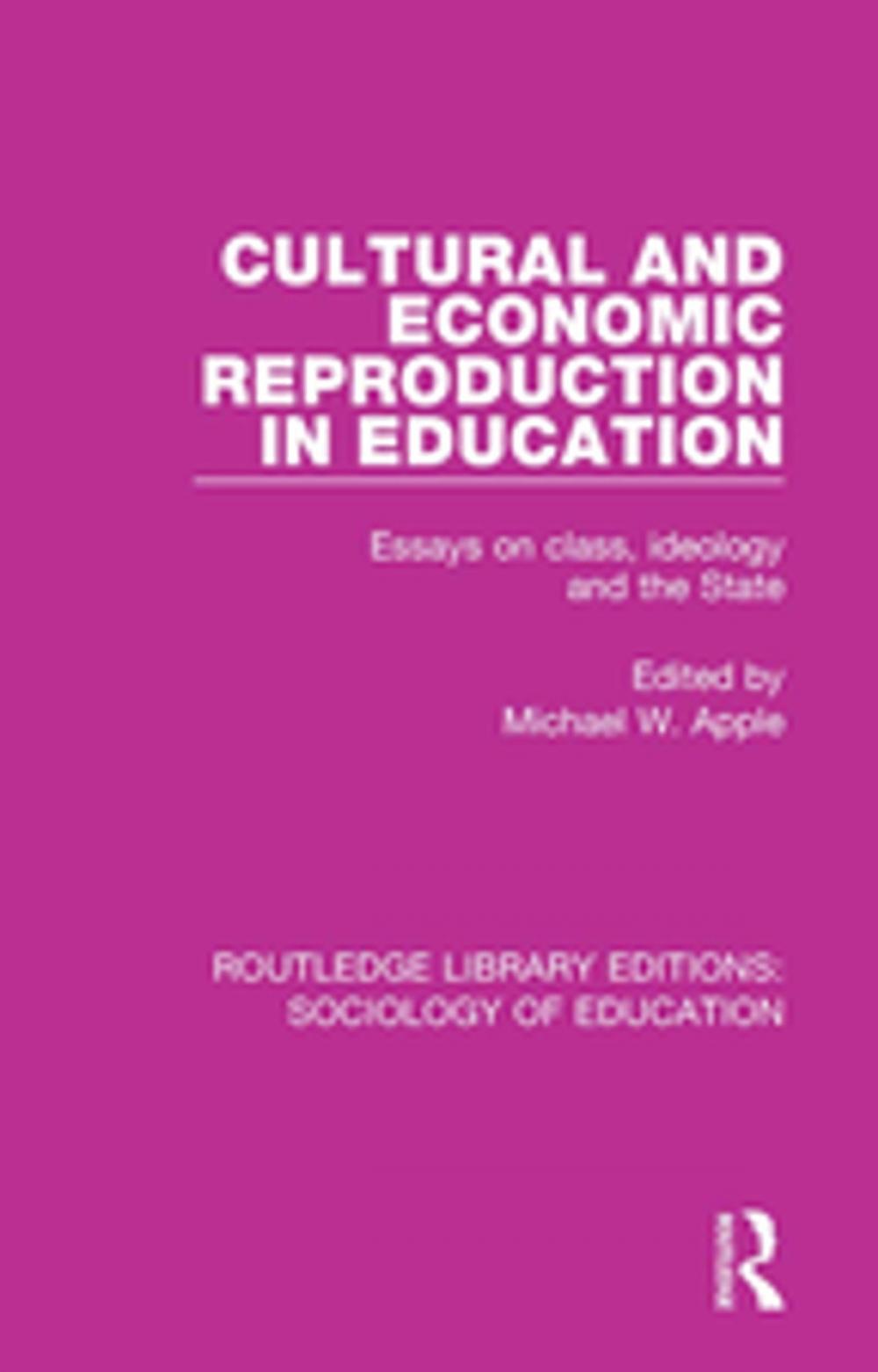 Big bigCover of Cultural and Economic Reproduction in Education