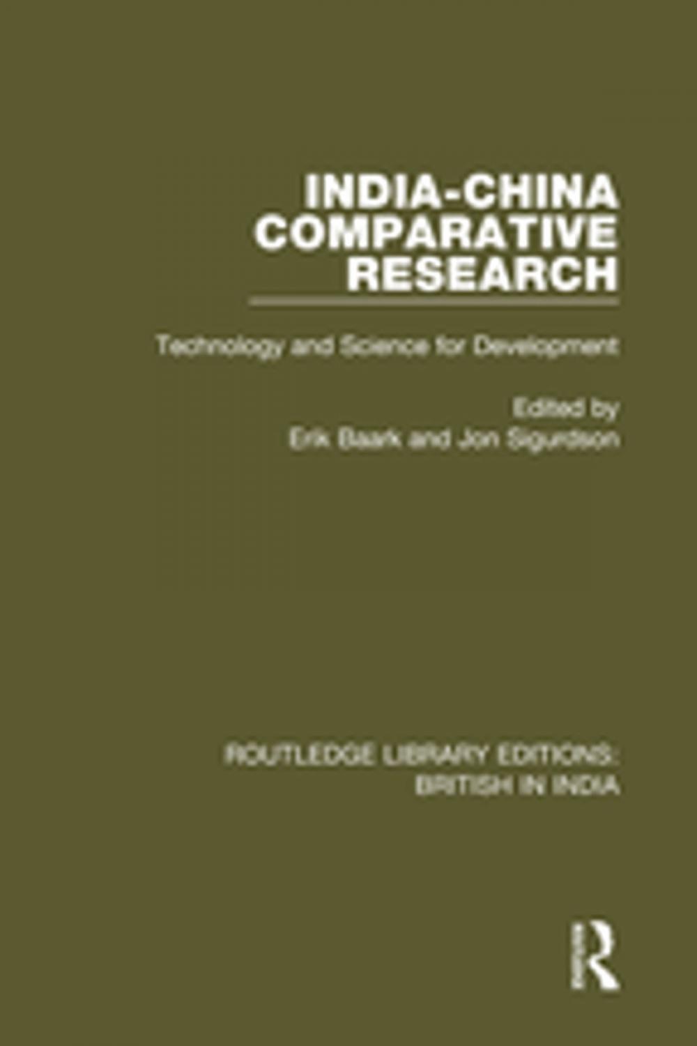 Big bigCover of India-China Comparative Research