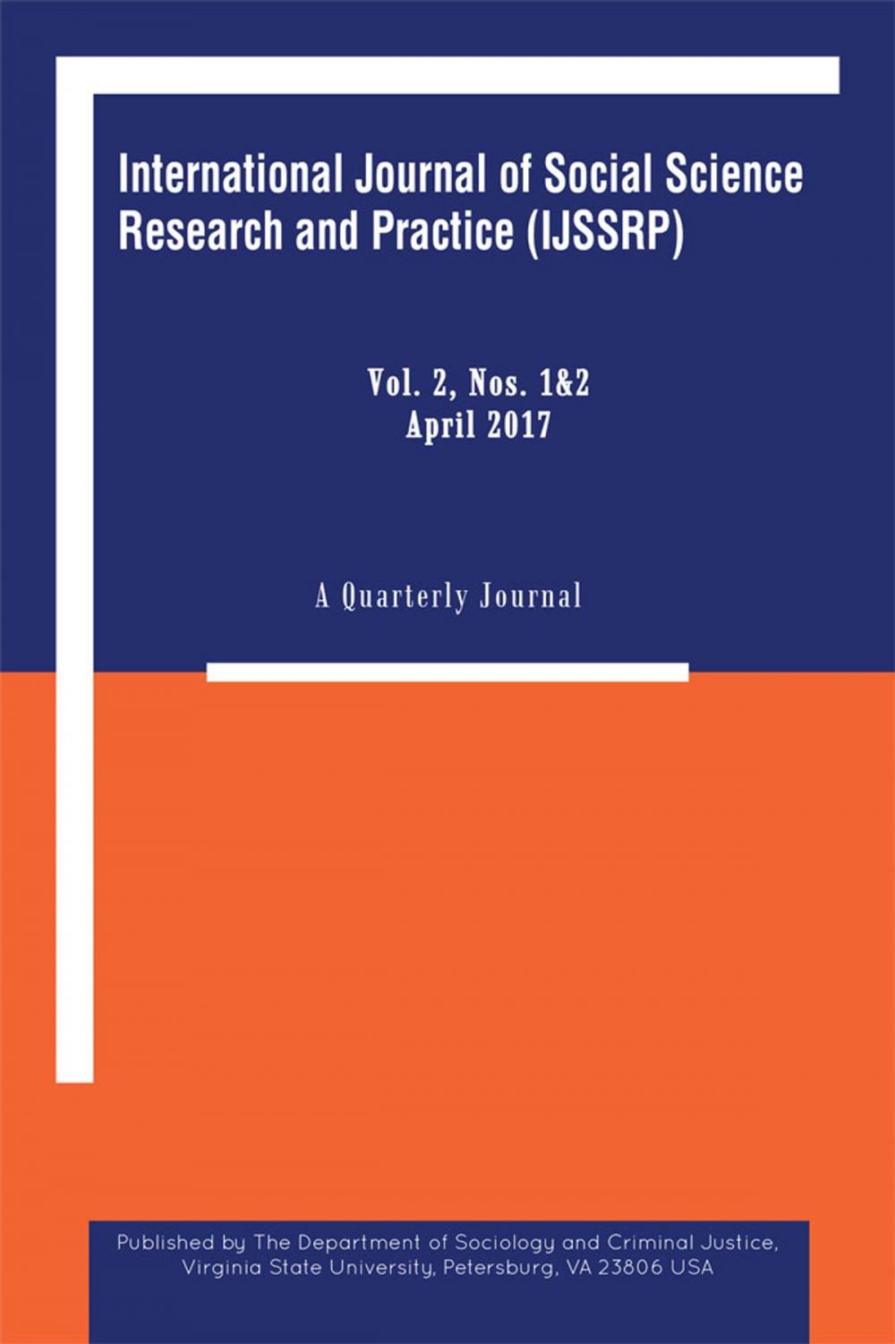 Big bigCover of International Journal of Social Science Research and Practice