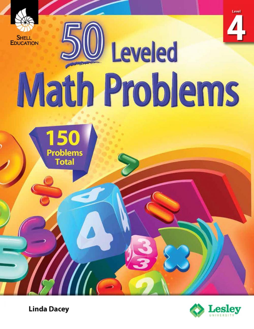 Big bigCover of 50 Leveled Math Problems Level 4