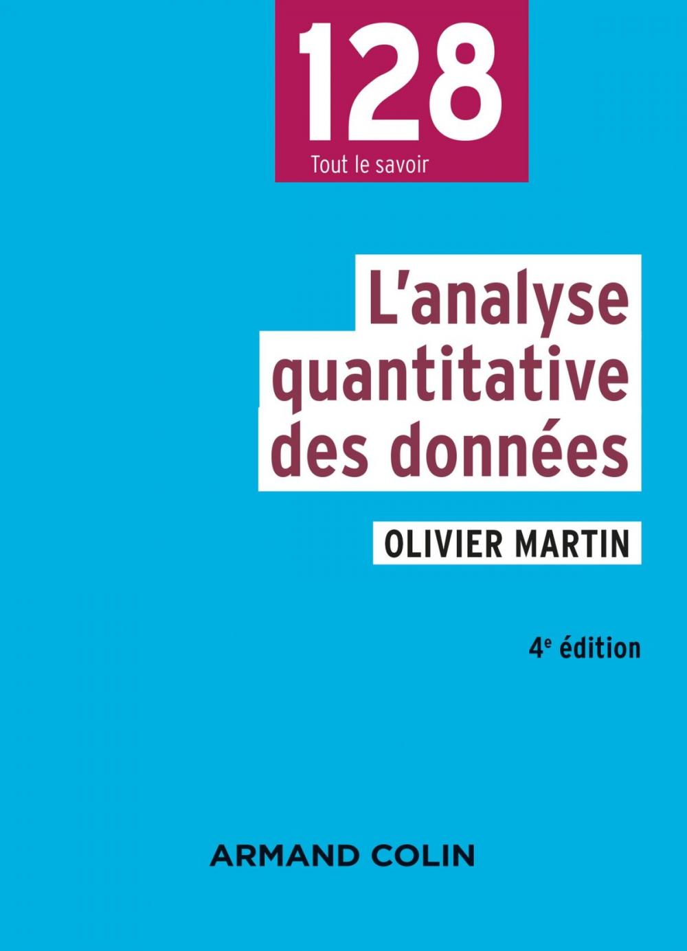 Big bigCover of L'analyse quantitative des données - 4e éd.
