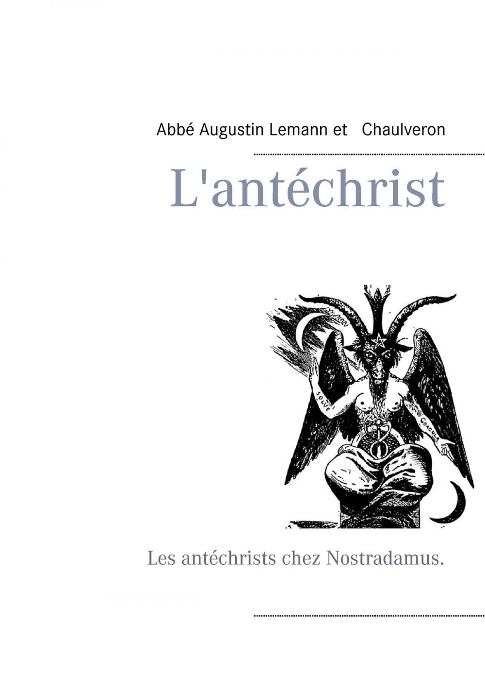 Big bigCover of L'antéchrist