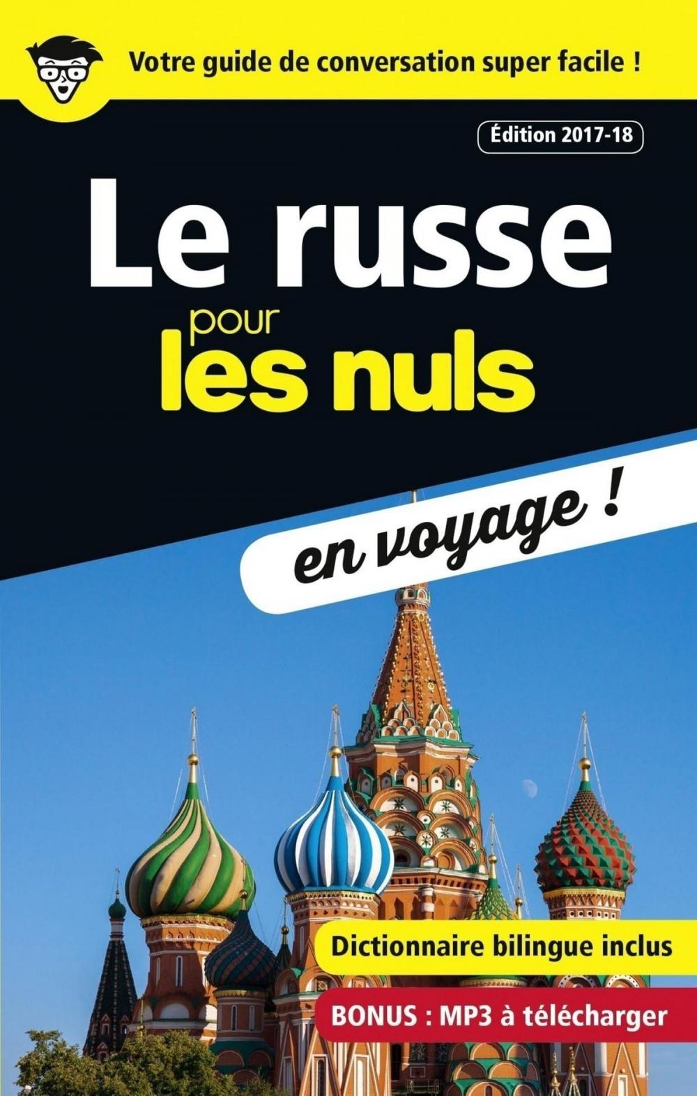 Big bigCover of Le russe pour les Nuls en voyage, édition 2017-18