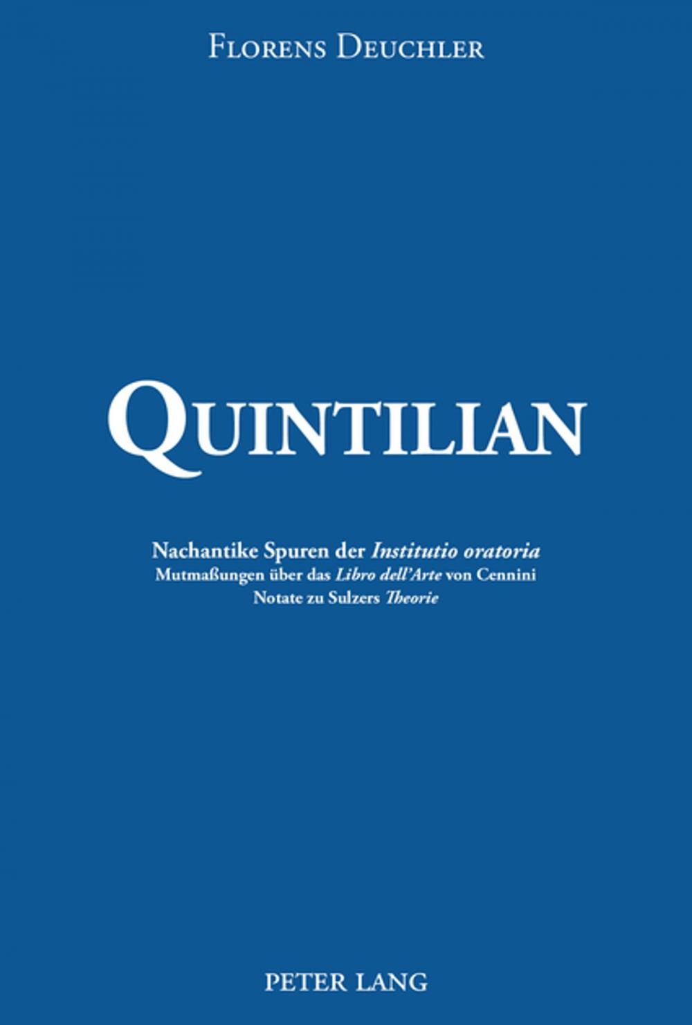 Big bigCover of Quintilian