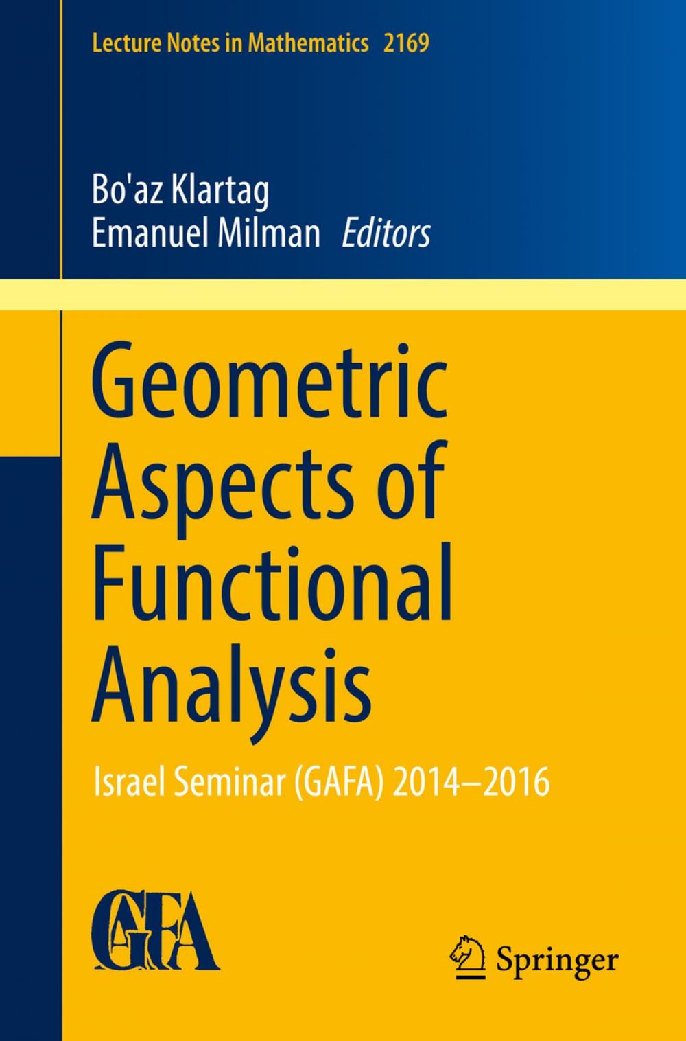 Big bigCover of Geometric Aspects of Functional Analysis