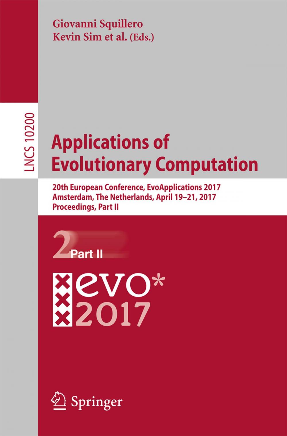 Big bigCover of Applications of Evolutionary Computation