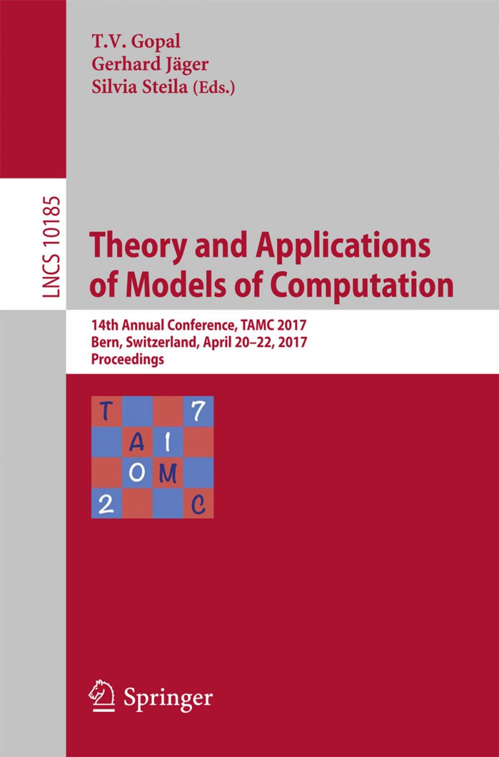 Big bigCover of Theory and Applications of Models of Computation