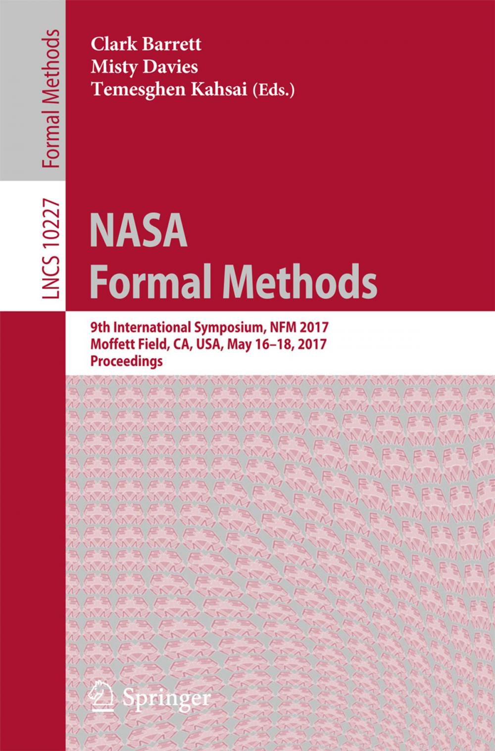 Big bigCover of NASA Formal Methods