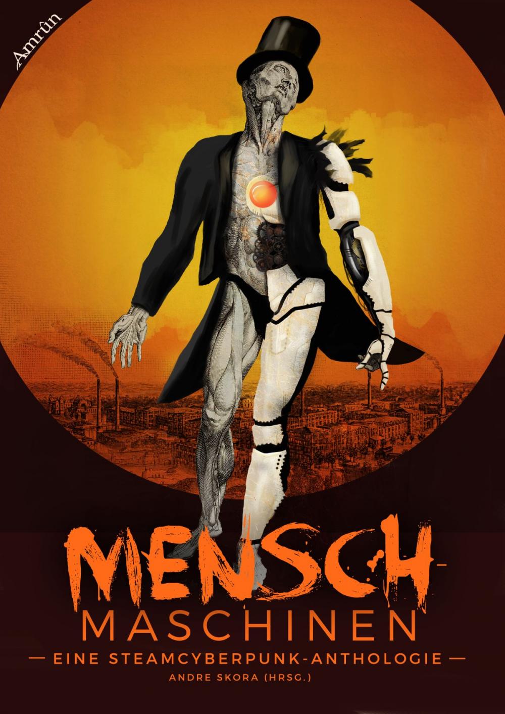 Big bigCover of Menschmaschinen - Eine Steamcyberpunk Anthologie