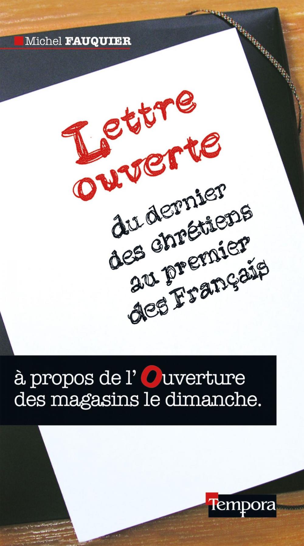 Big bigCover of Lettre ouverte du dernier des chrétiens au premier des Français