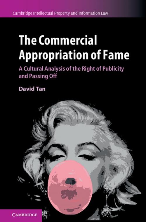 Cover of the book The Commercial Appropriation of Fame by David Tan, Cambridge University Press