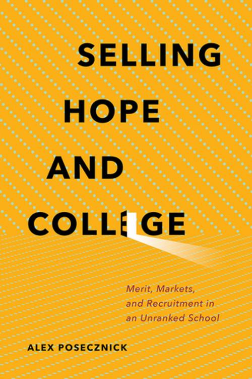 Cover of the book Selling Hope and College by Alex Posecznick, Cornell University Press