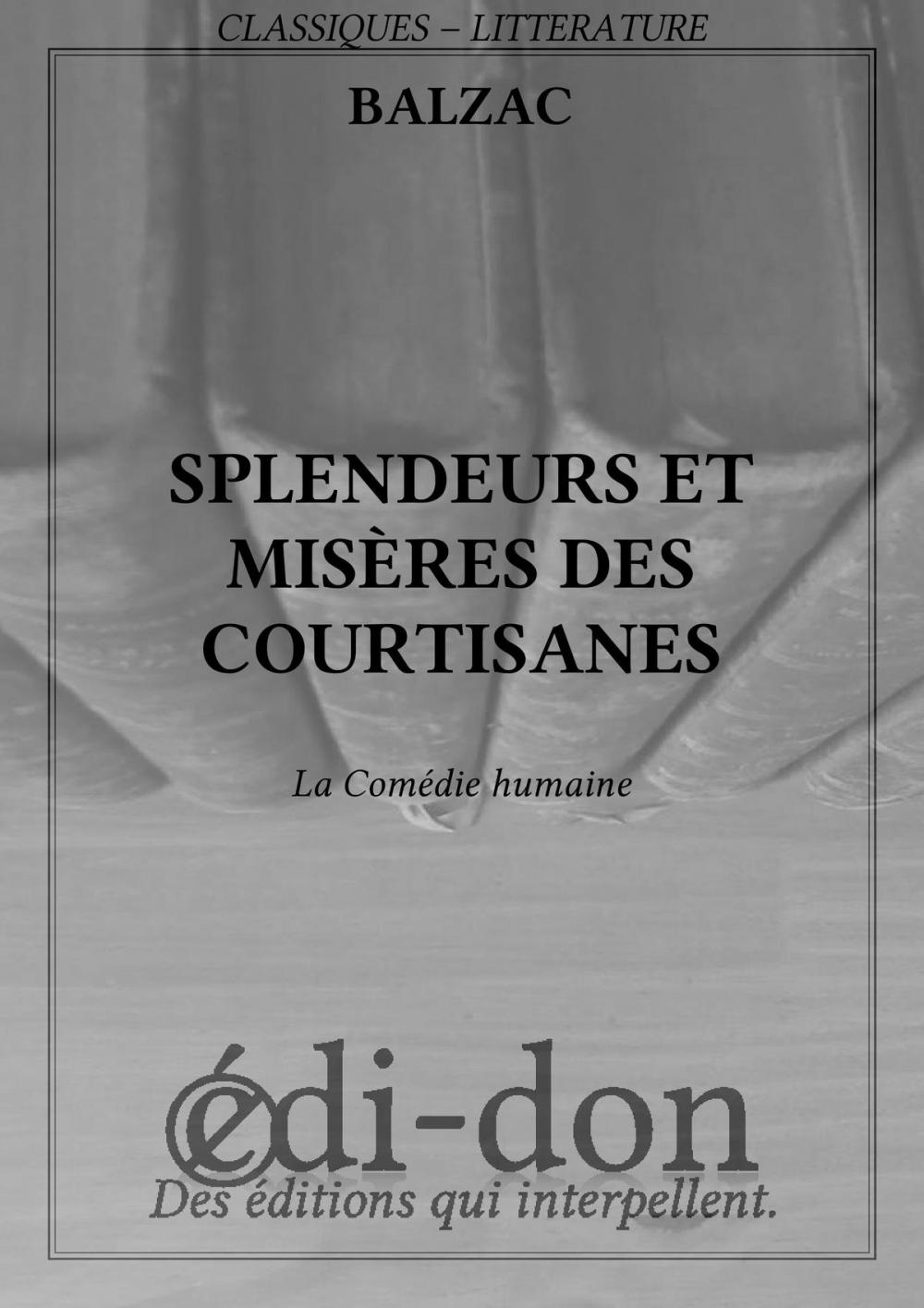 Big bigCover of Splendeurs et misères des courtisanes