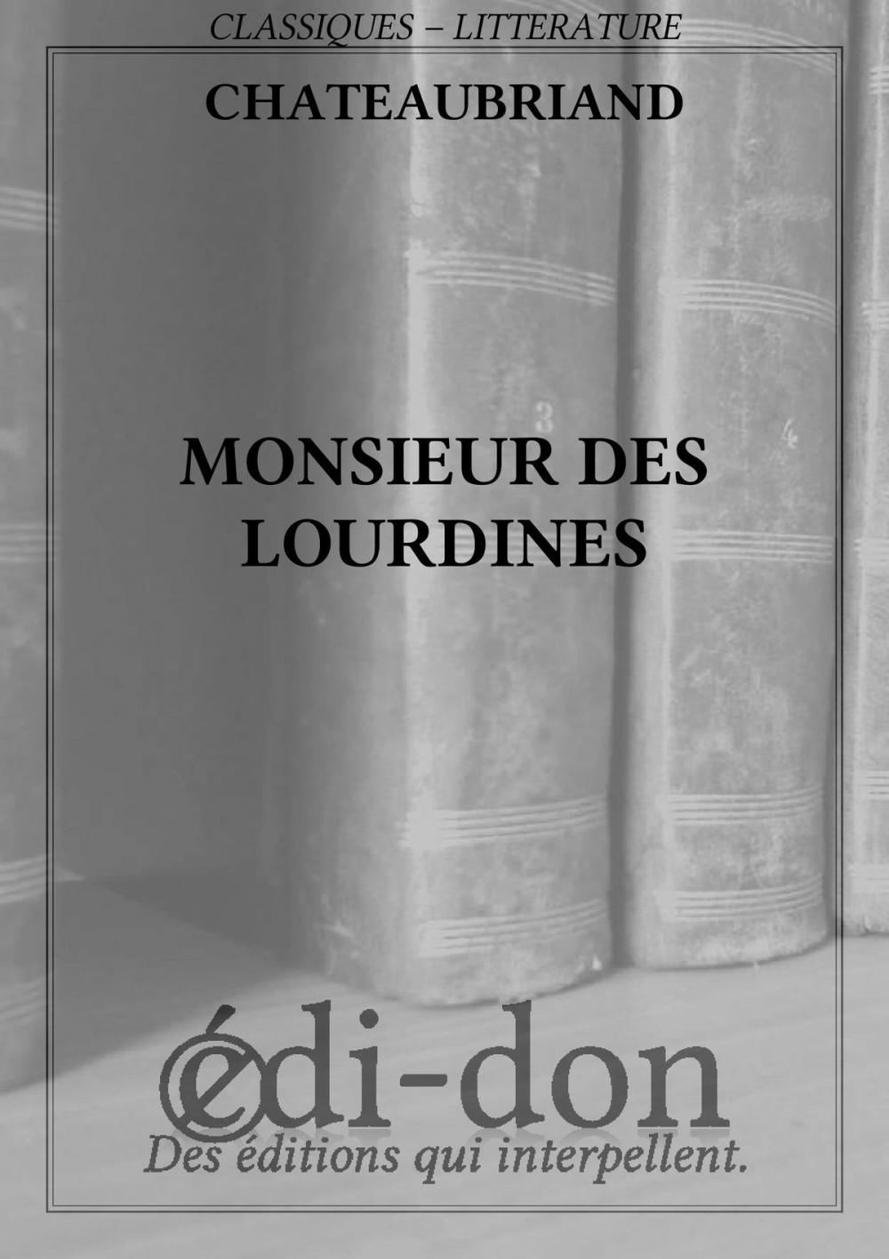 Big bigCover of Monsieur des Lourdines