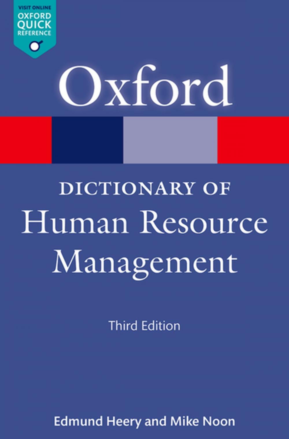 Big bigCover of A Dictionary of Human Resource Management