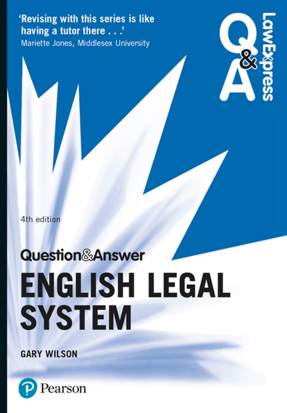 Big bigCover of Law Express Question and Answer: English Legal System