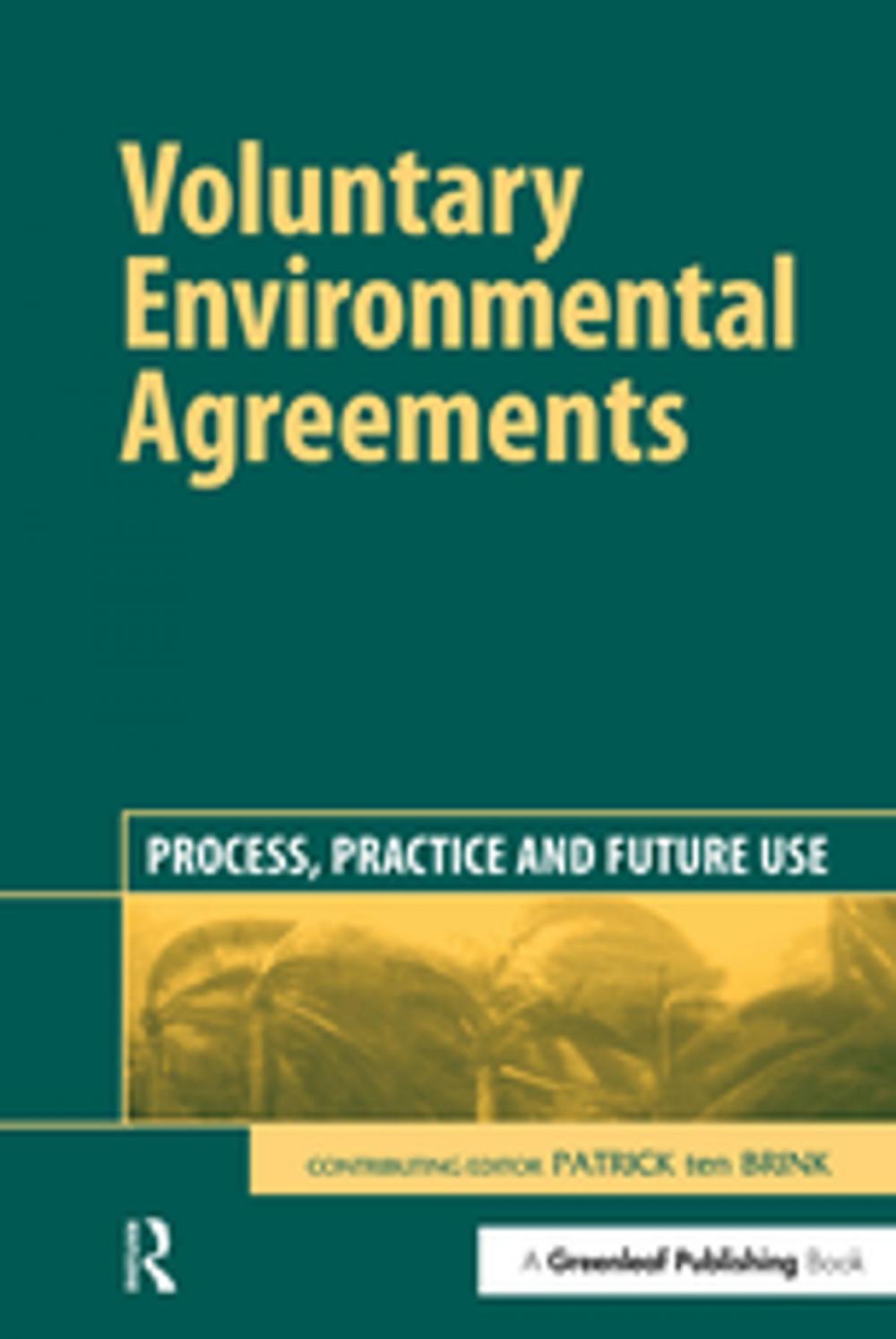 Big bigCover of Voluntary Environmental Agreements