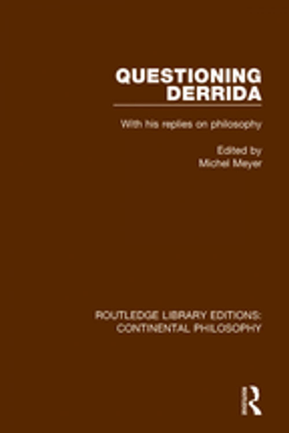 Big bigCover of Questioning Derrida