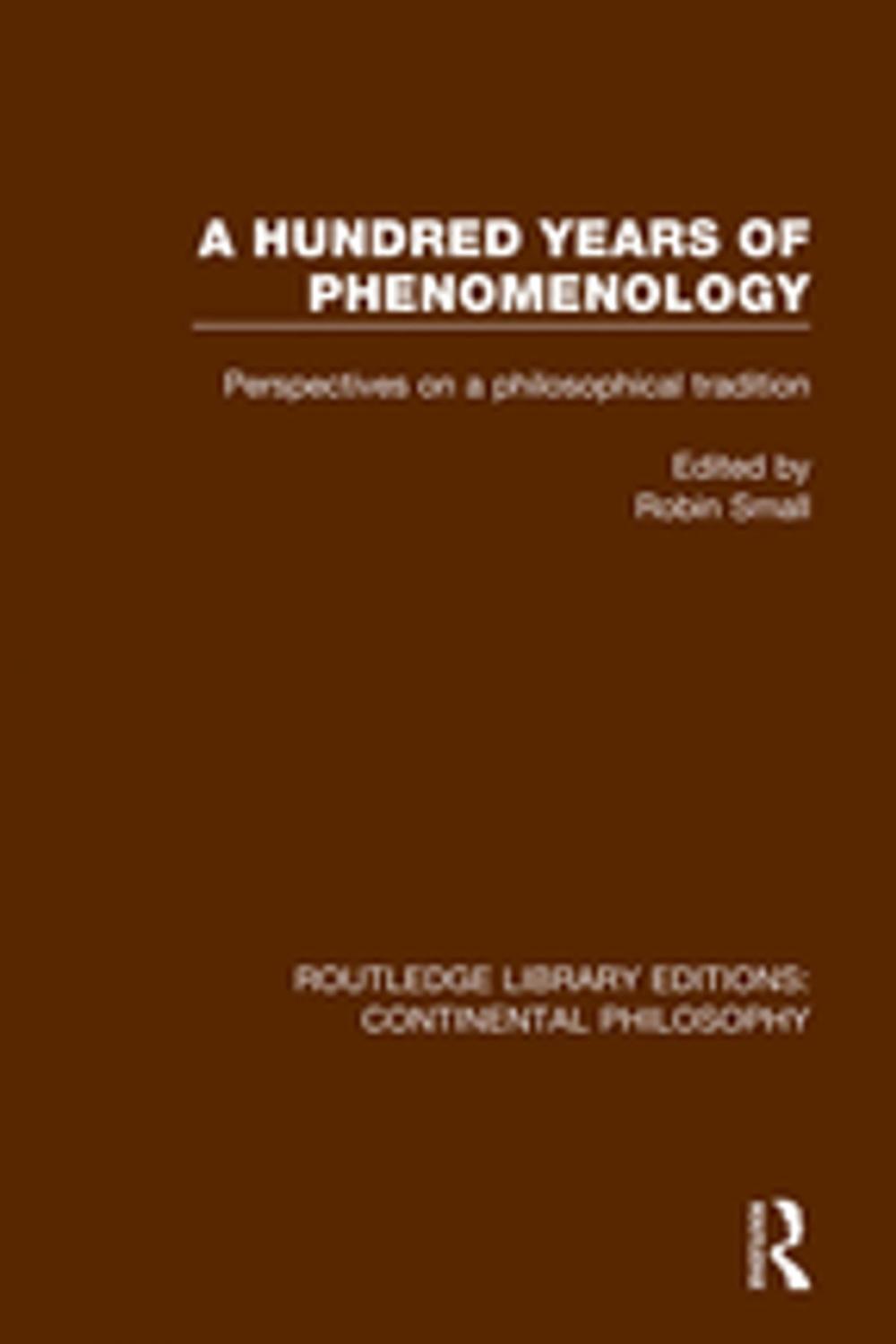 Big bigCover of A Hundred Years of Phenomenology