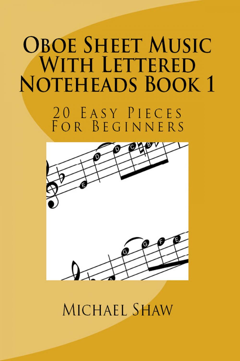 Big bigCover of Oboe Sheet Music With Lettered Noteheads Book 1