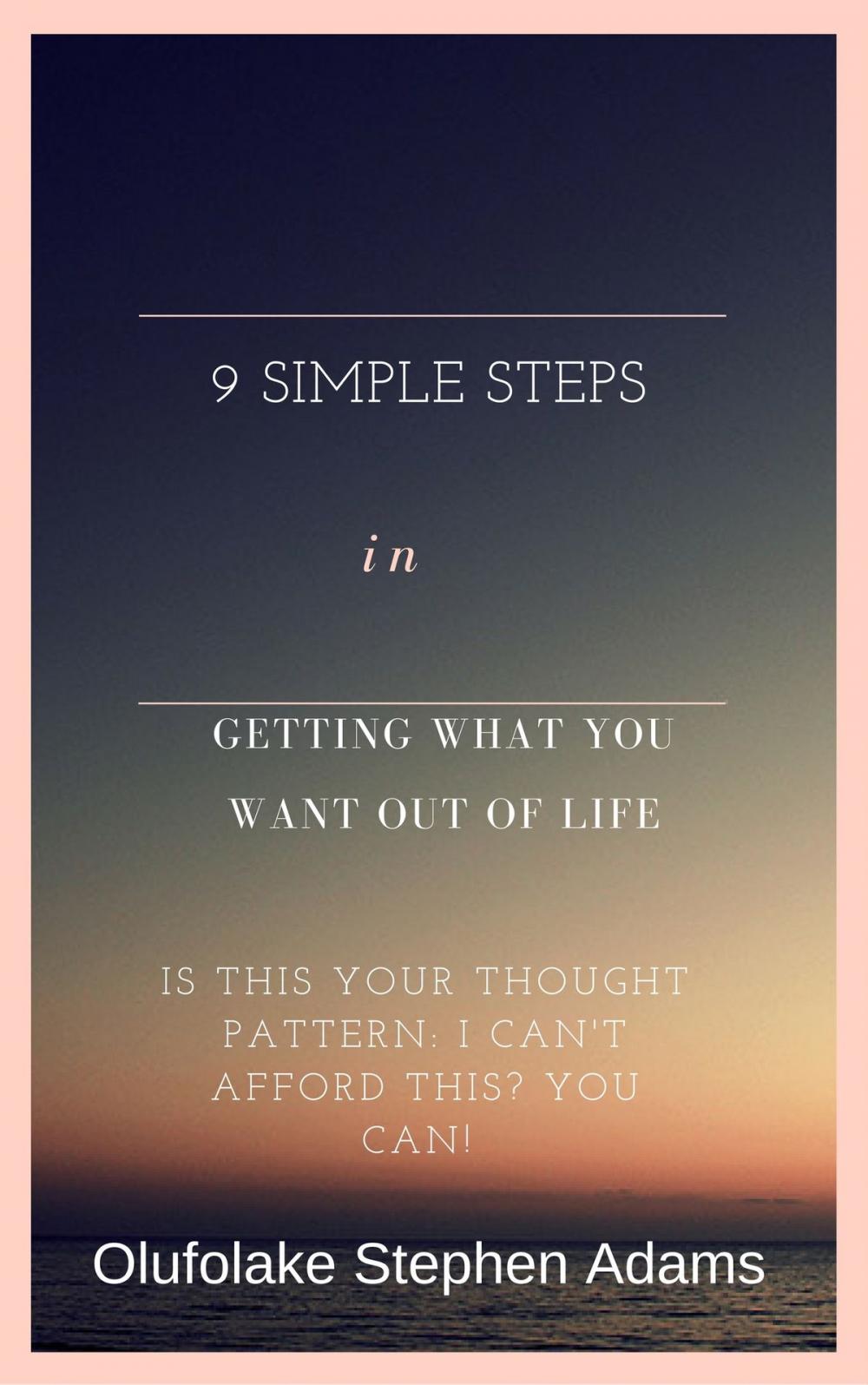 Big bigCover of 9 Simple Steps in Getting What You Want Out Of Life