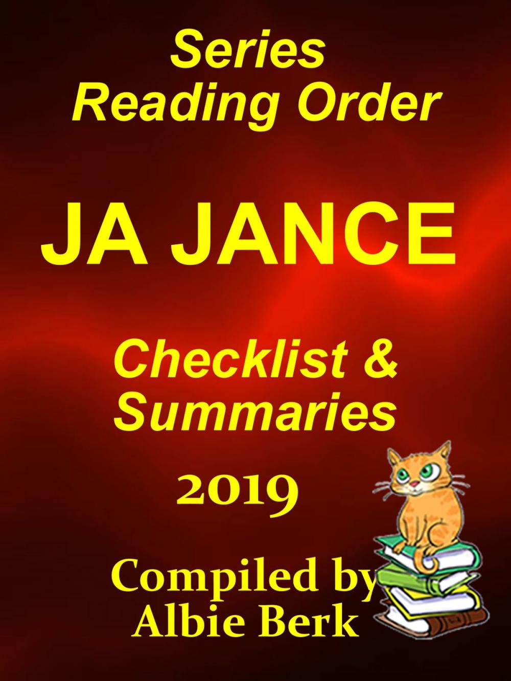 Big bigCover of J.A. Jance Best Reading Order with Checklist and Summaries: Updated 2019