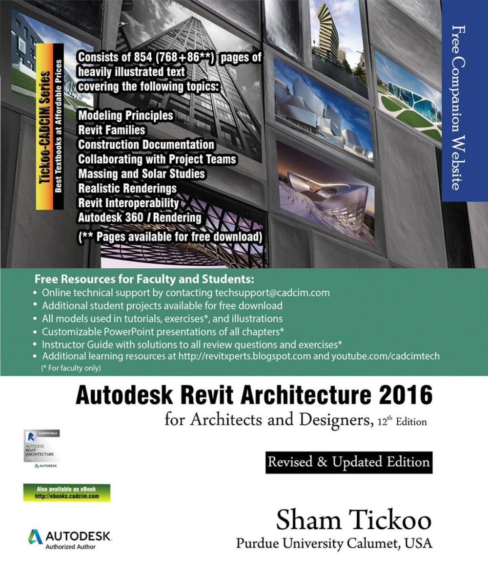 Big bigCover of Autodesk Revit Architecture 2016 for Architects and Designers