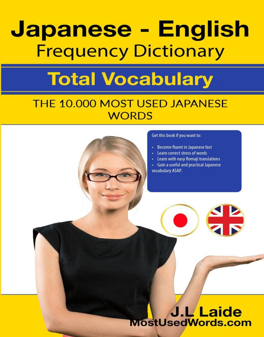 Big bigCover of Japanese English Frequency Dictionary - Total Vocabulary - 10000 Most Used Japanese Words