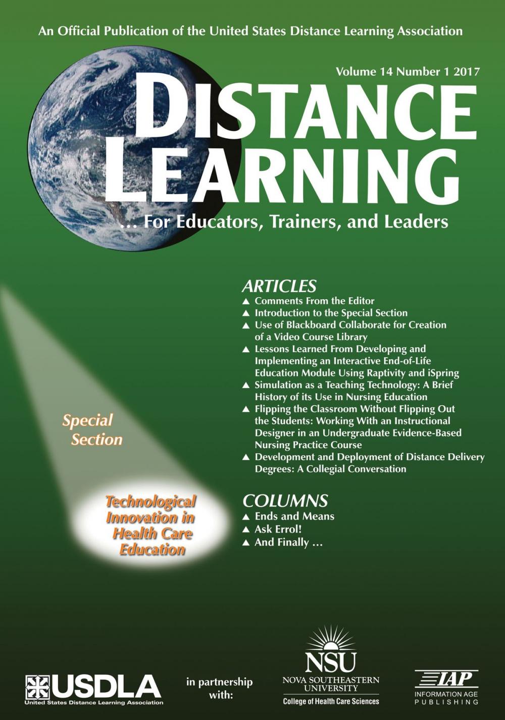 Big bigCover of Distance Learning Issue