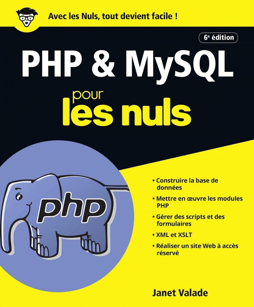 Big bigCover of PHP et MySQL pour les Nuls grand format, 6e édition