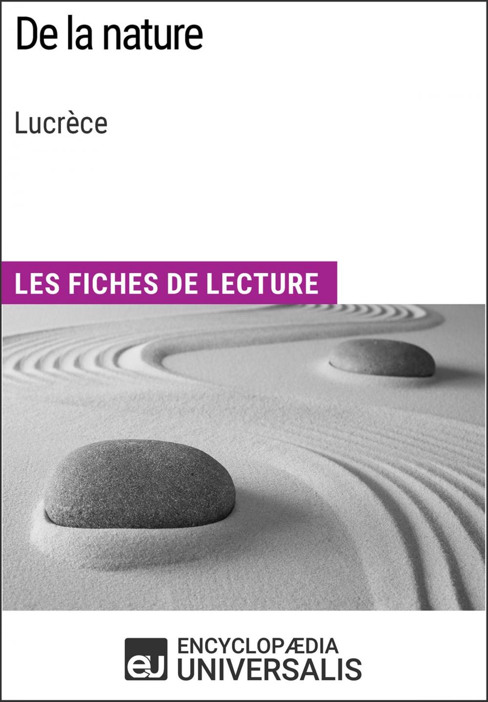 Big bigCover of De la nature de Lucrèce