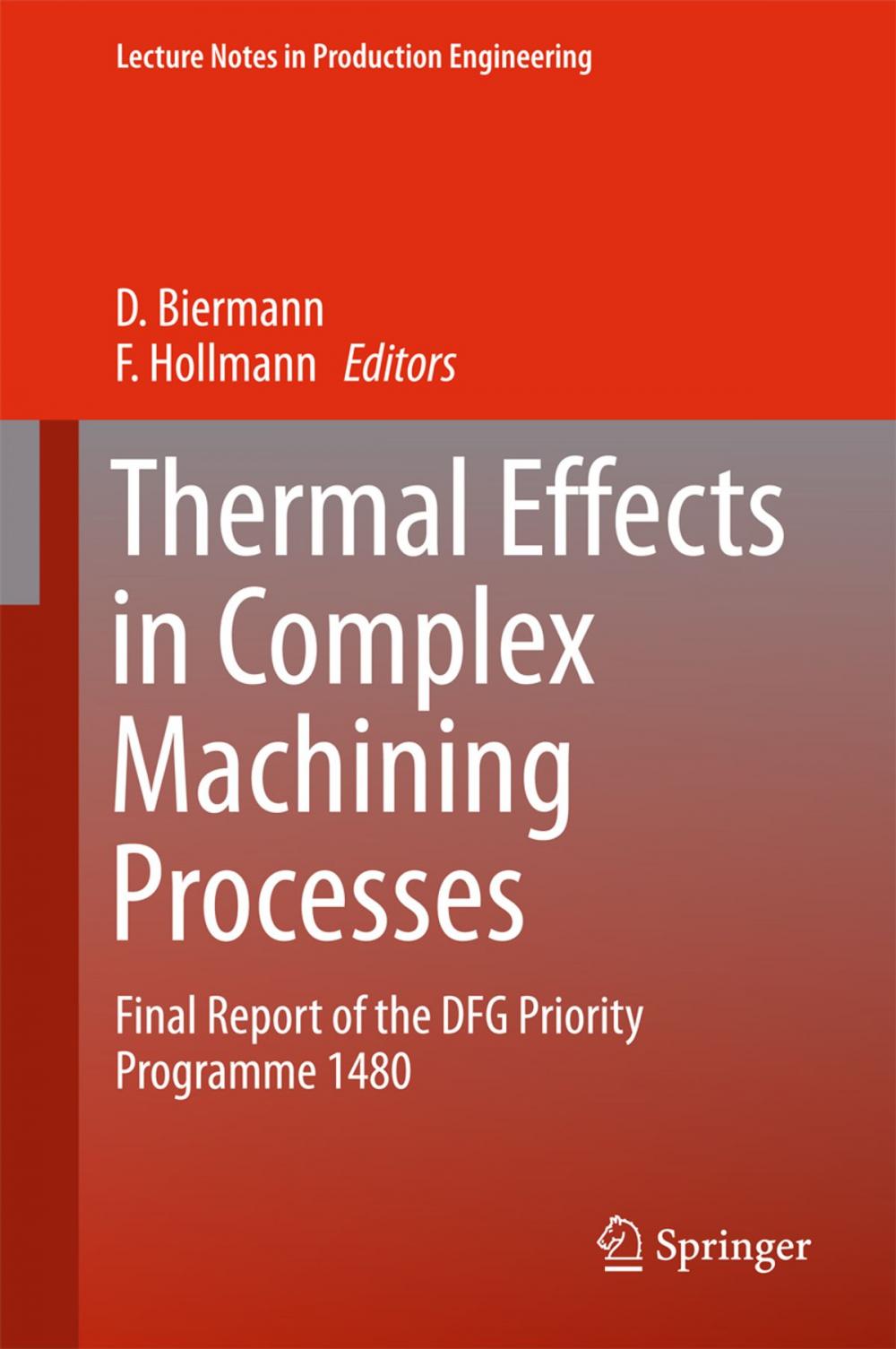 Big bigCover of Thermal Effects in Complex Machining Processes