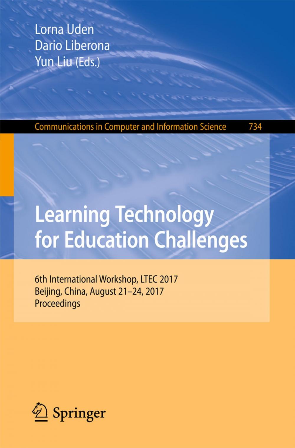 Big bigCover of Learning Technology for Education Challenges