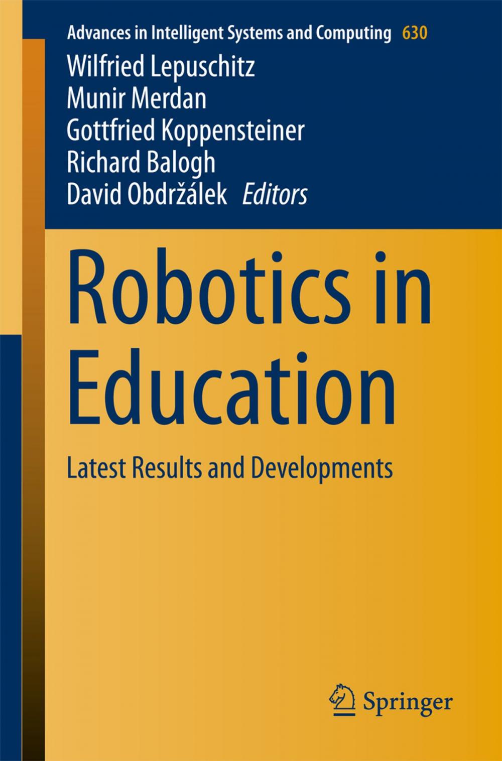 Big bigCover of Robotics in Education