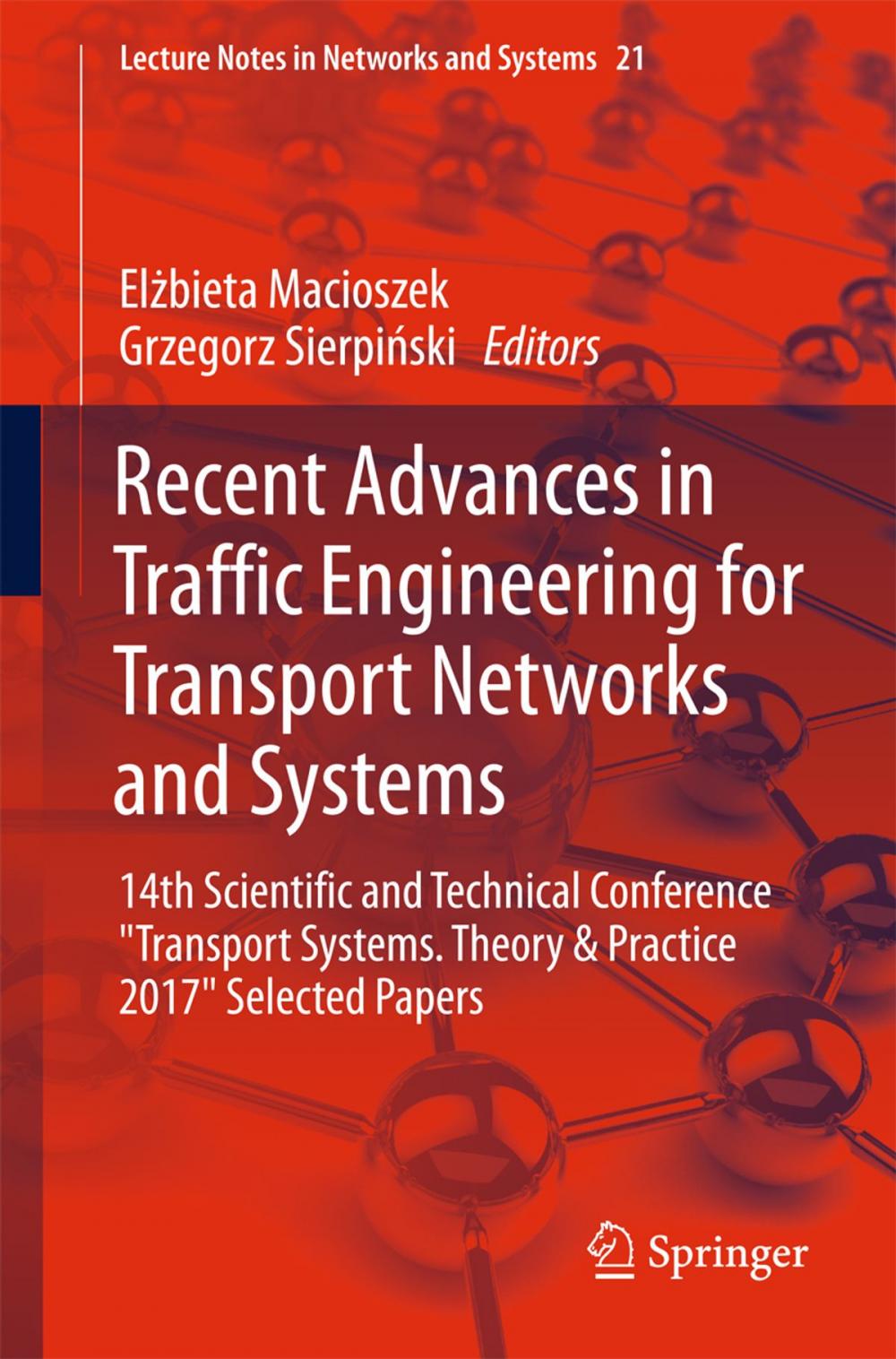 Big bigCover of Recent Advances in Traffic Engineering for Transport Networks and Systems