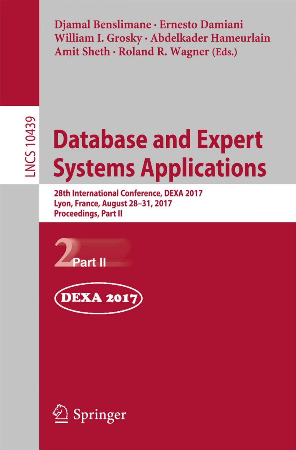 Big bigCover of Database and Expert Systems Applications