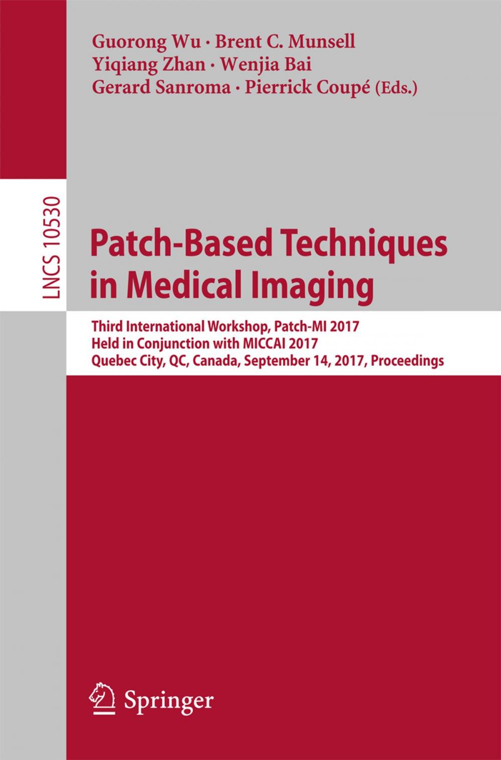 Big bigCover of Patch-Based Techniques in Medical Imaging