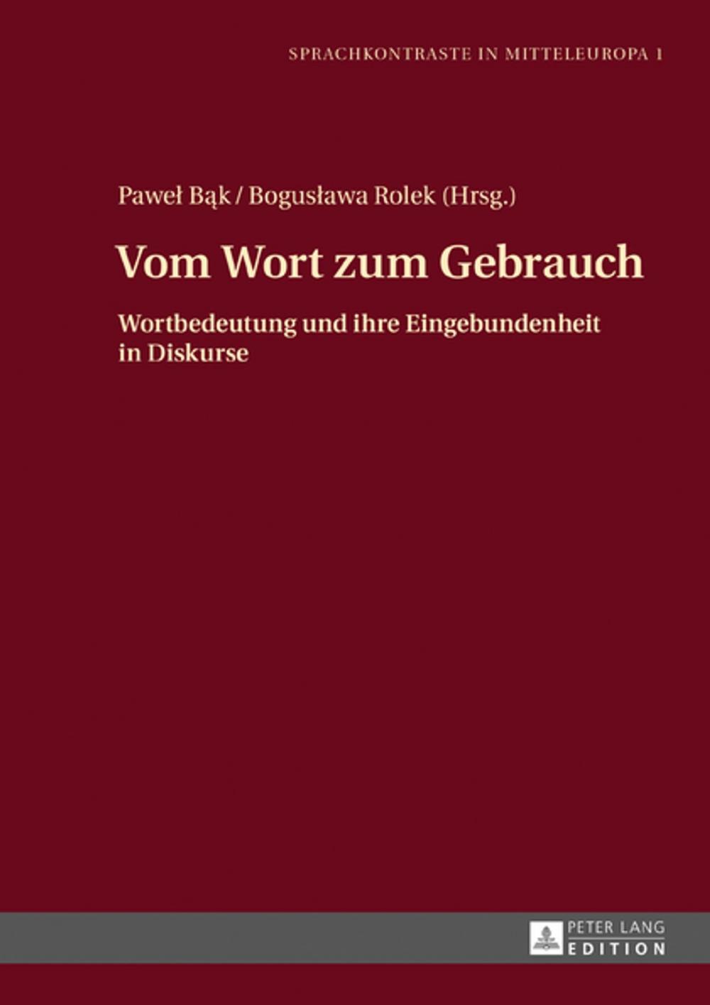 Big bigCover of Vom Wort zum Gebrauch