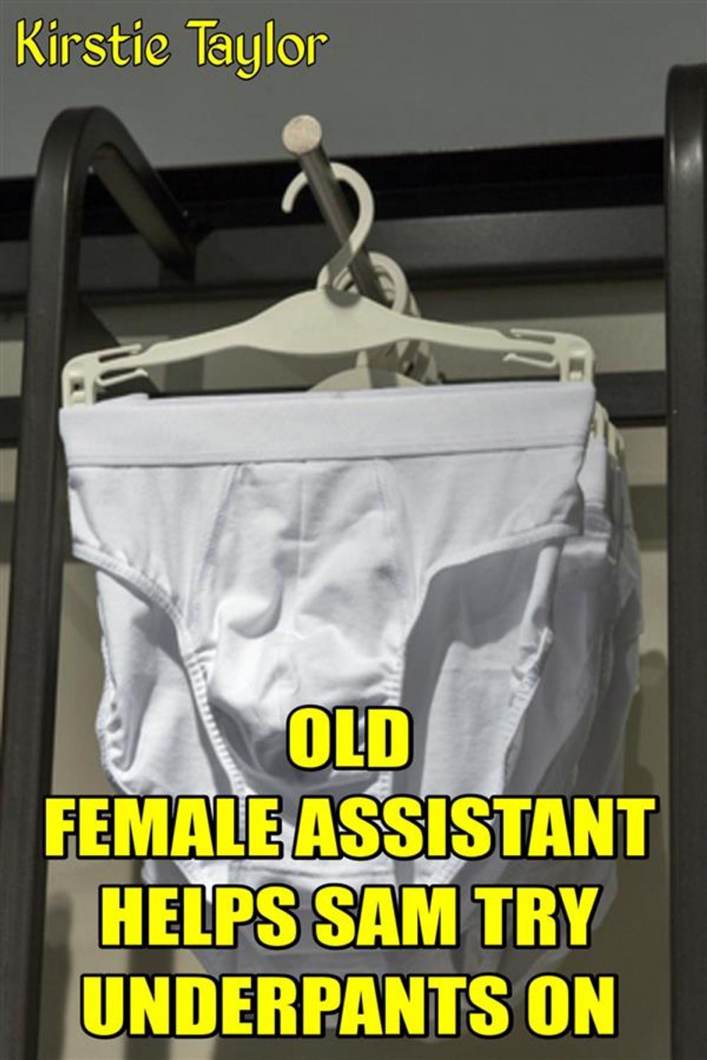 Big bigCover of Old Female Assistant Helps Sam Try Underpants On