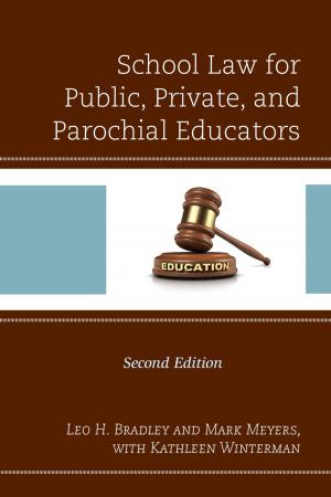 Cover of the book School Law for Public, Private, and Parochial Educators by Bernard Reich, David H. Goldberg