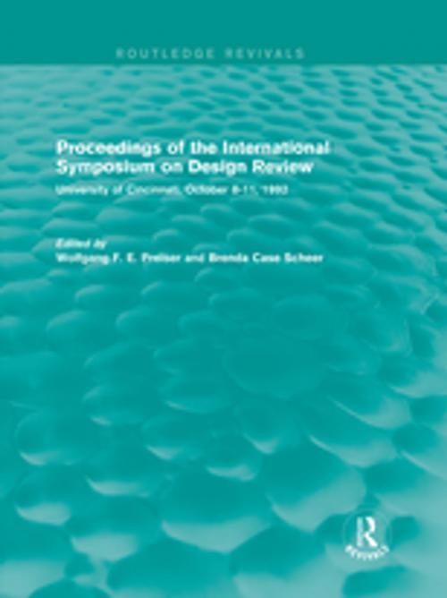 Cover of the book Proceedings of the International Symposium on Design Review (Routledge Revivals) by , Taylor and Francis