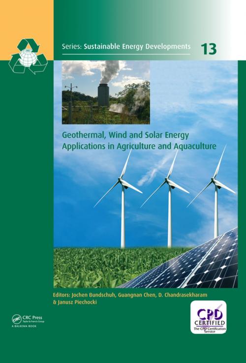 Cover of the book Geothermal, Wind and Solar Energy Applications in Agriculture and Aquaculture by , CRC Press
