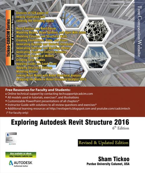 Cover of the book Exploring Autodesk Revit Structure 2016 by Prof Sham Tickoo, CADCIM Technologies