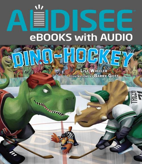 Cover of the book Dino-Hockey by Lisa Wheeler, Lerner Publishing Group