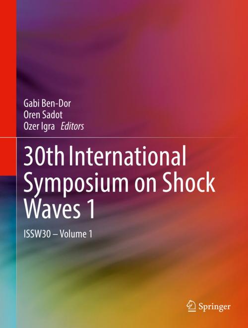 Cover of the book 30th International Symposium on Shock Waves 1 by , Springer International Publishing