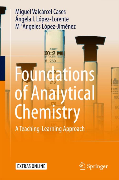 Cover of the book Foundations of Analytical Chemistry by Ma Ángeles López-Jiménez, Miguel Valcárcel Cases, Ángela I. López-Lorente, Springer International Publishing