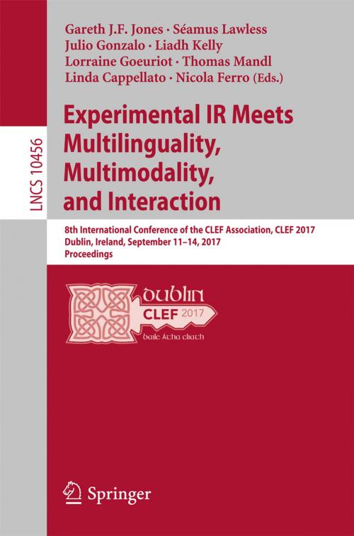 Cover of the book Experimental IR Meets Multilinguality, Multimodality, and Interaction by , Springer International Publishing