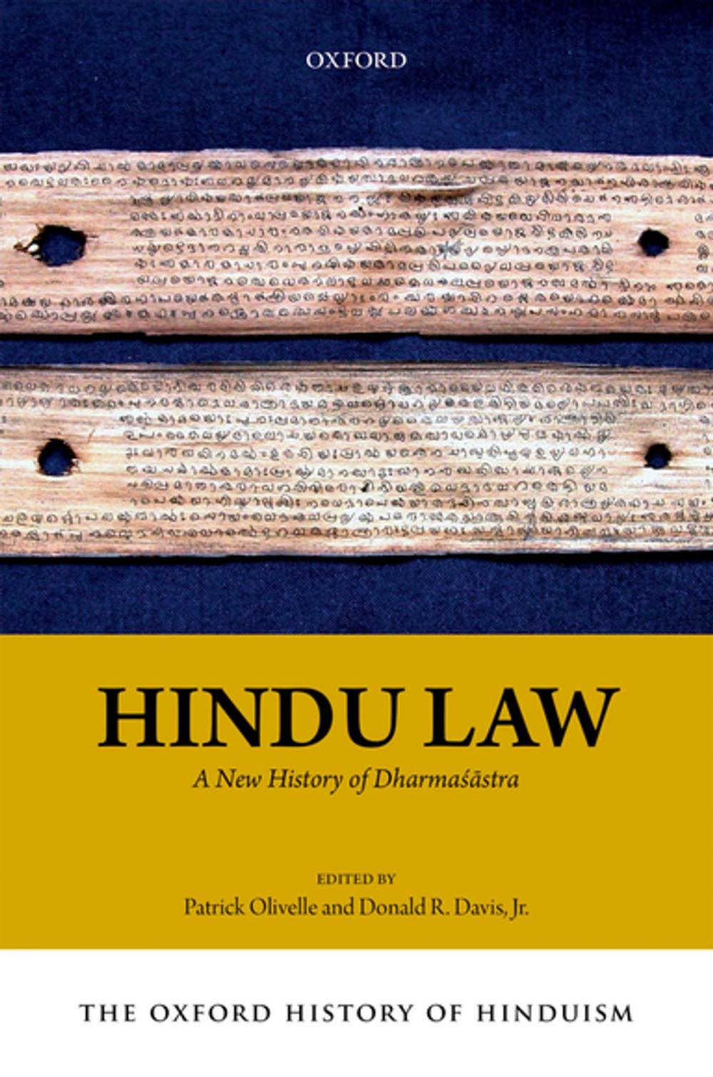 Big bigCover of The Oxford History of Hinduism: Hindu Law