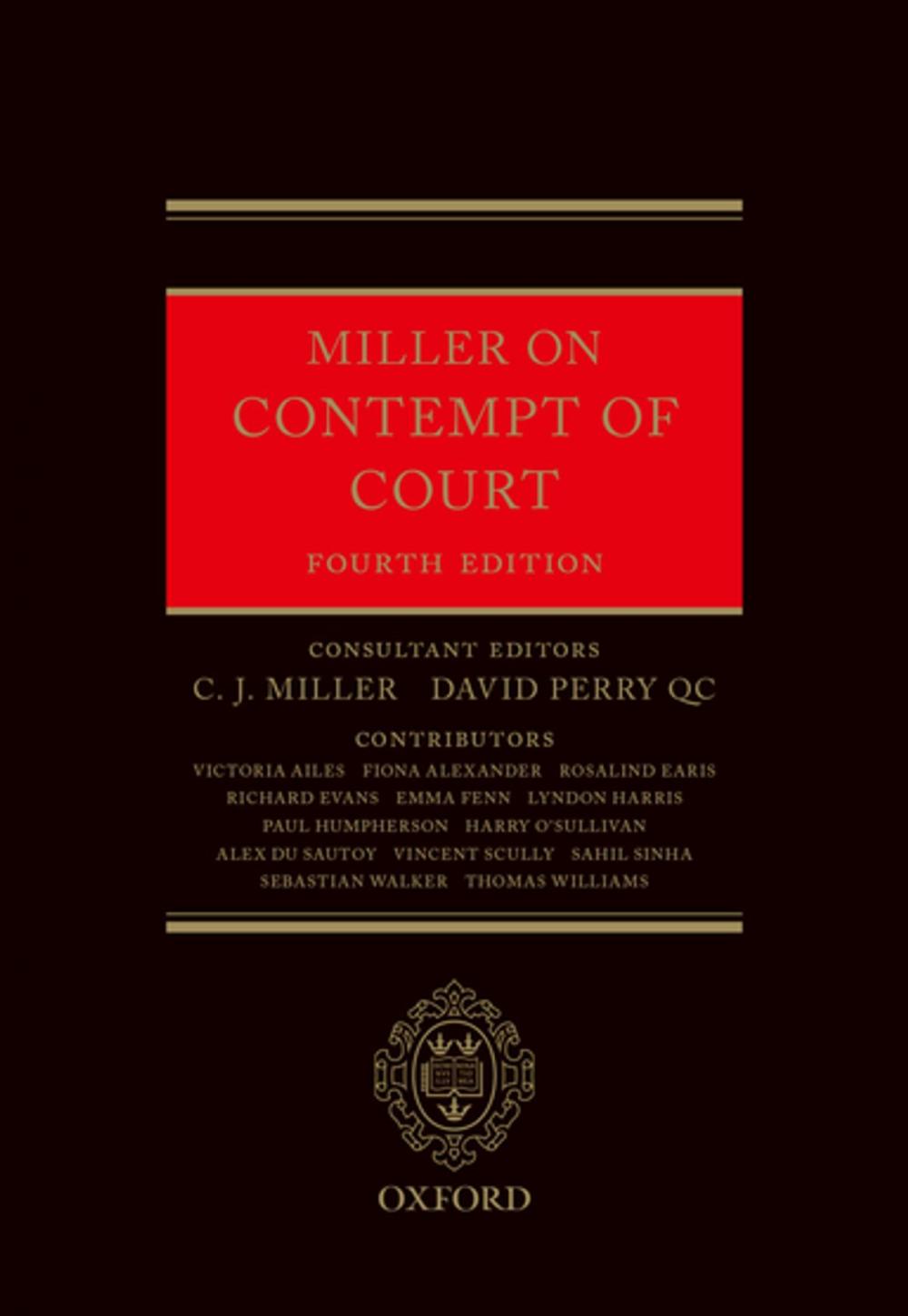 Big bigCover of Miller on Contempt of Court