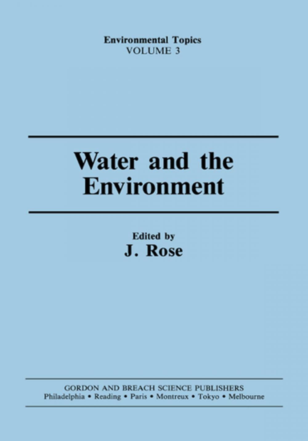 Big bigCover of Water & the Environment